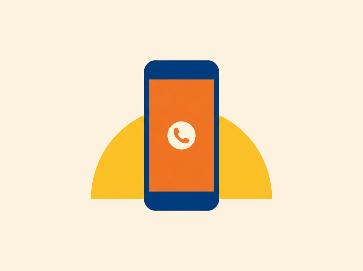 A phone showing an incoming call